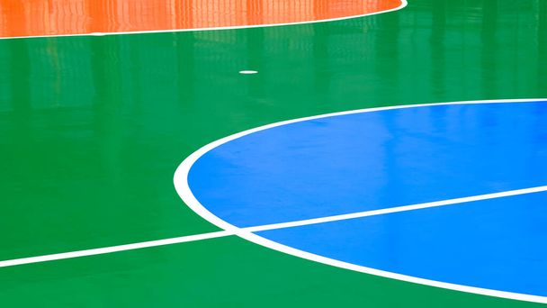 Colorful high quality standard outdoor futsal court background  - Photo, Image