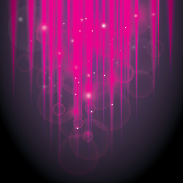 Abstracte gloeiende Pink Lights achtergrond - Vector, afbeelding