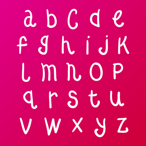 Cute doodle alphabet - Vector, afbeelding