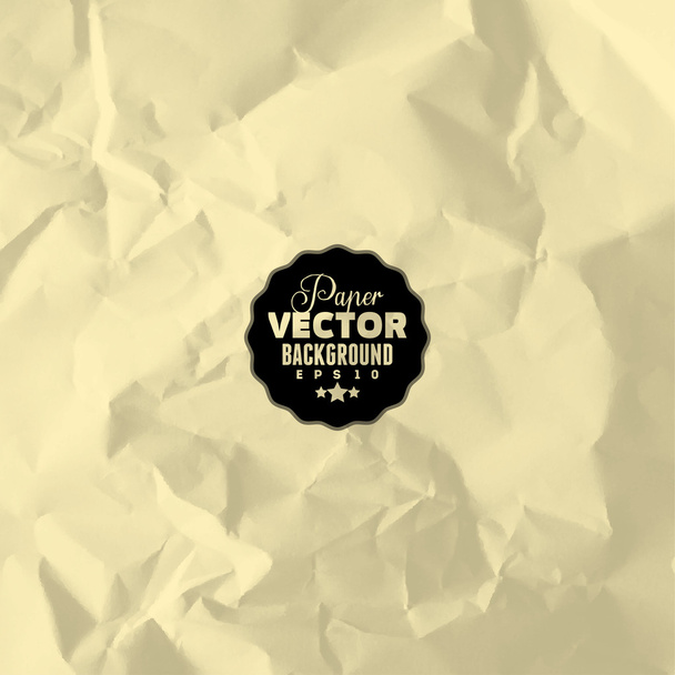 Textura de papel arrugado - Vector, imagen