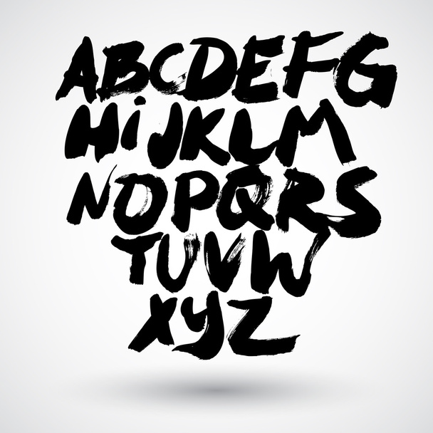 Hand Drawn Alphabet Font - Wektor, obraz