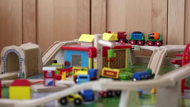 Wooden toy train - Imágenes, Vídeo