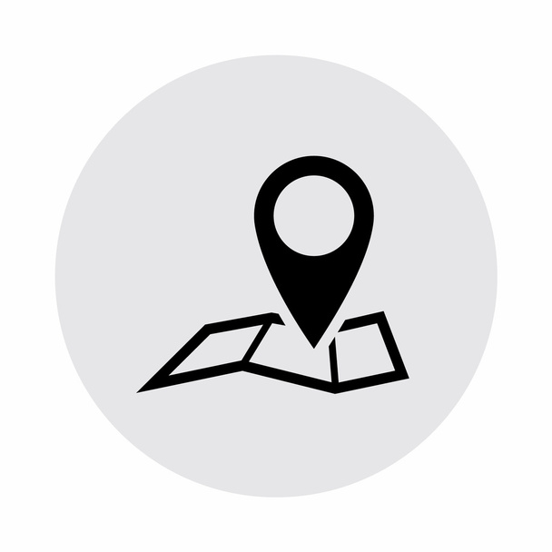 Pin on the map icon - Vector, Image