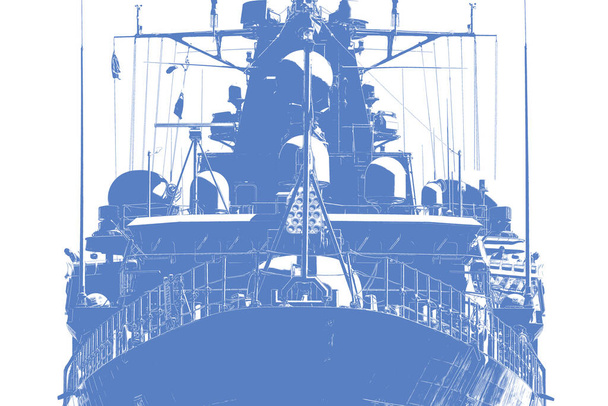 OSTRZEŻENIE - Niemiecka fregata szykuje się do wypłynięcia na morze - Zdjęcie, obraz
