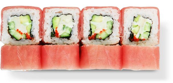 Zavřít pohled izolované sushi na prostém pozadí vhodné pro váš projekt prvku. - Fotografie, Obrázek