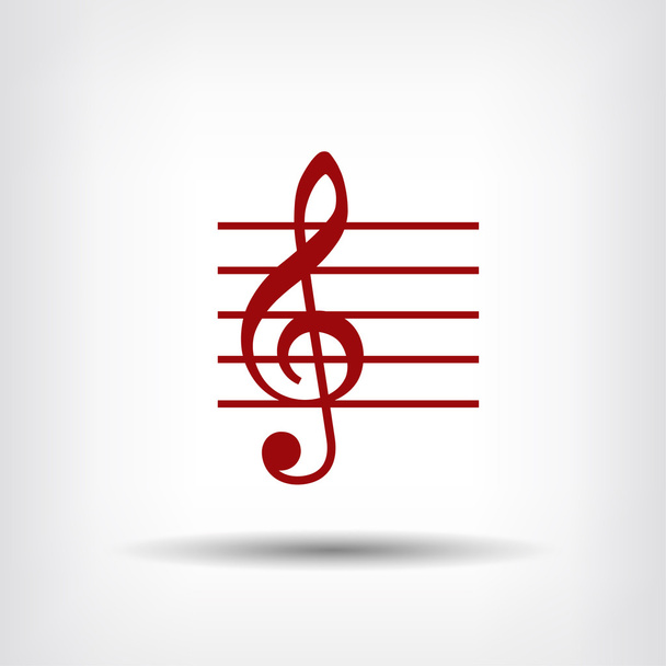 Pictograph of music key - Vector, Image