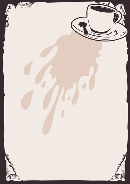 Fondo del café
. - Vector, Imagen