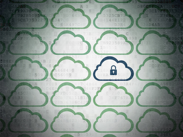 Cloud computing koncepció: felhő ikon a digitális háttér - Fotó, kép