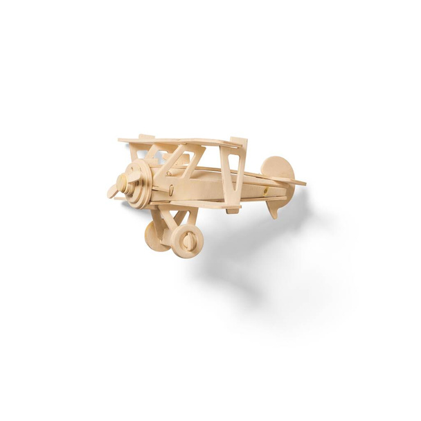 Brinquedos de avião de madeira isolados para criança. - Foto, Imagem