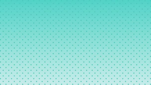 peppermint green dots moving, simple texture background, seamless loop - Footage, Video