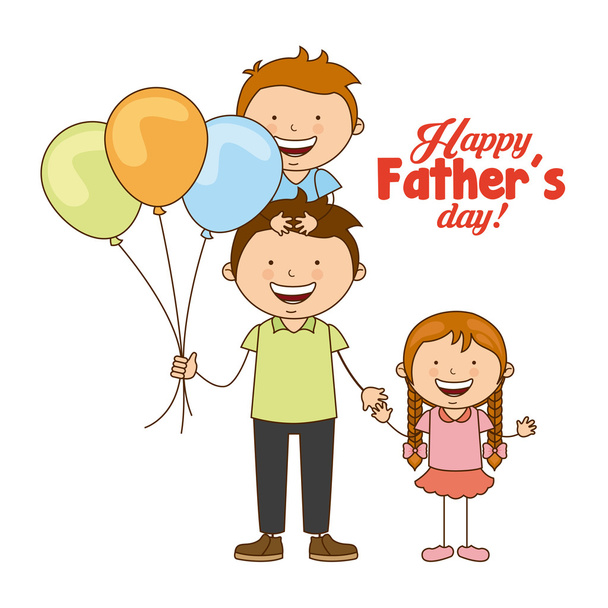 fathers day  - Vector, Image