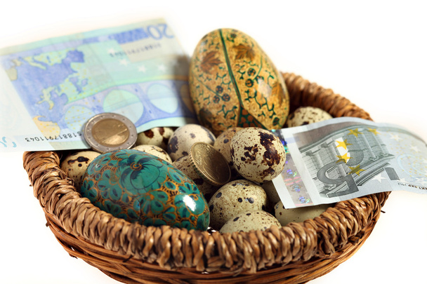 Euro hnízdo vajec - Fotografie, Obrázek