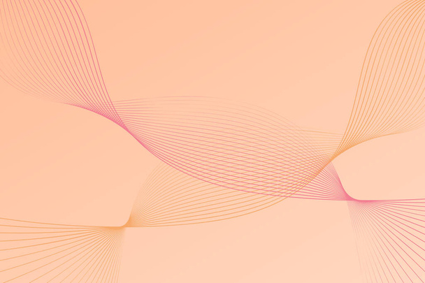 Abstract pink background featuring wavy lines - Vector, Image