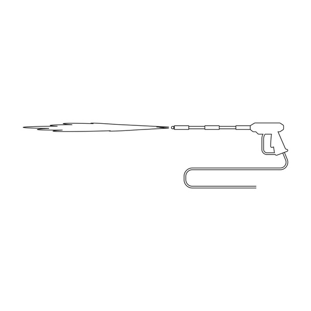 Progettazione illustrazione vettoriale icona pistola ad acqua ad alta pressione - Vettoriali, immagini