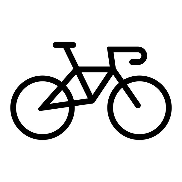 Simple road bike icon. Editable vector. - Vector, Image