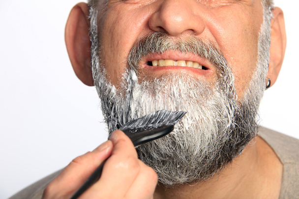 adult man color beard - Foto, Bild
