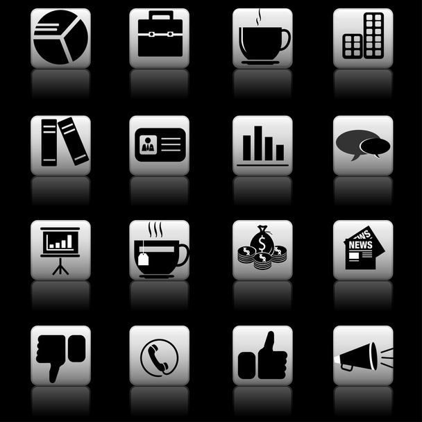 Business icons set - Vektor, obrázek