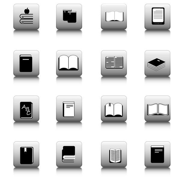 Book icons set - Вектор, зображення