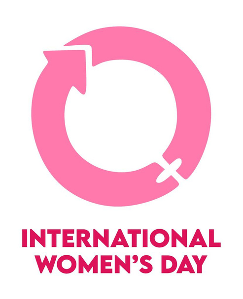 Happy International Womens Day for all womens in the world - Vector, Image