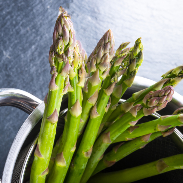 Green asparagus in the pot - Photo, image