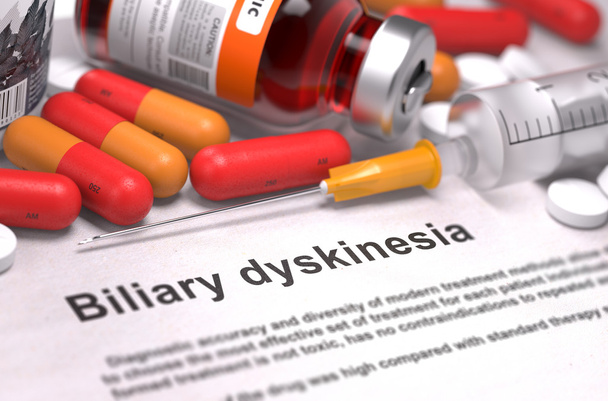 Diagnisis - Biliary Dyskinesia. Medical Concept. - Photo, Image