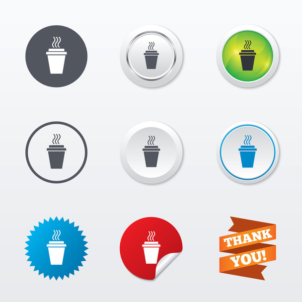 Take a Coffee sign icons - Vecteur, image