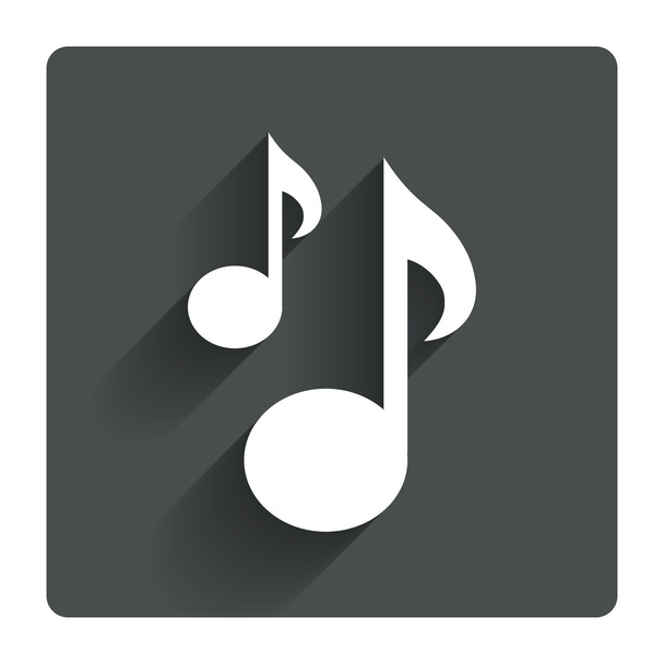 Music notes sign icon. - Vector, Imagen