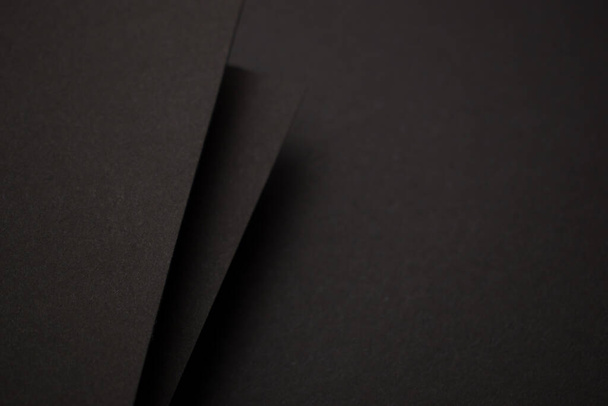 3d negro fondo abstracto con espacio de copia - Foto, imagen