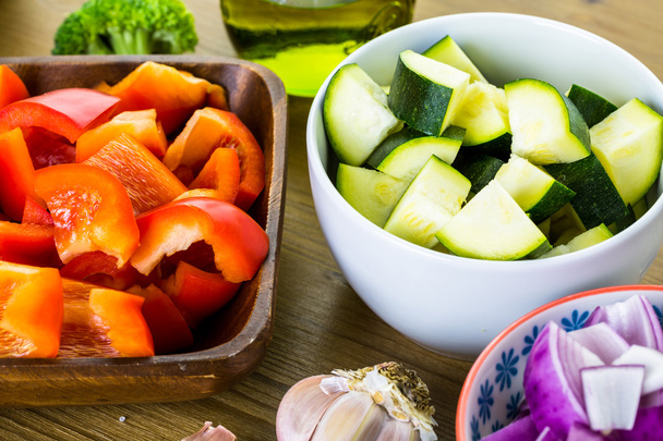 Fresh ingredients, mixed vegetables - Foto, imagen