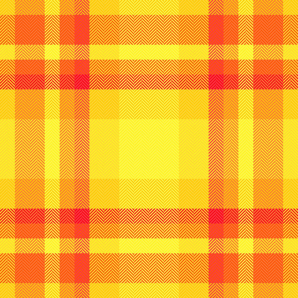 Identiteit textiel patroon textuur, pyjama controleren tartan vector. Sexy geruite achtergrond naadloze stof in gele en heldere kleur. - Vector, afbeelding