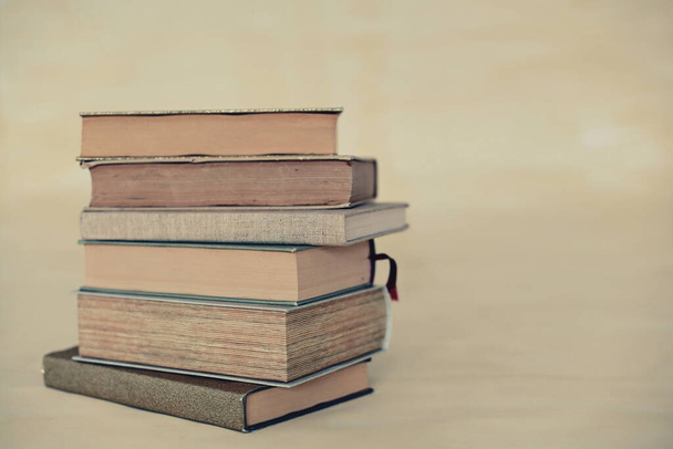 stack of books in the hands, Beautiful book photography, illustration for science, science, school, education, library, learning, students, philosophy and encyclopedias - Photo, Image