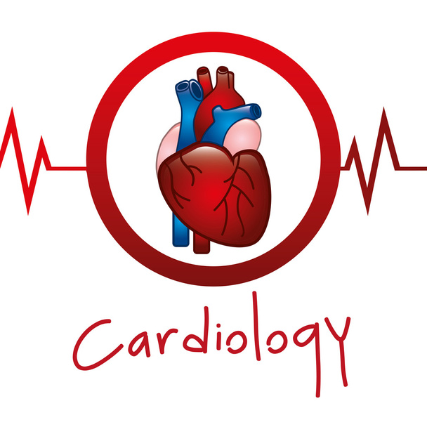 Kardiológia-ikon  - Vektor, kép