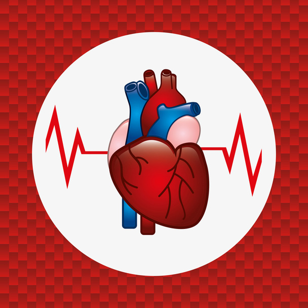 Kardiologie-Symbol  - Vektor, Bild
