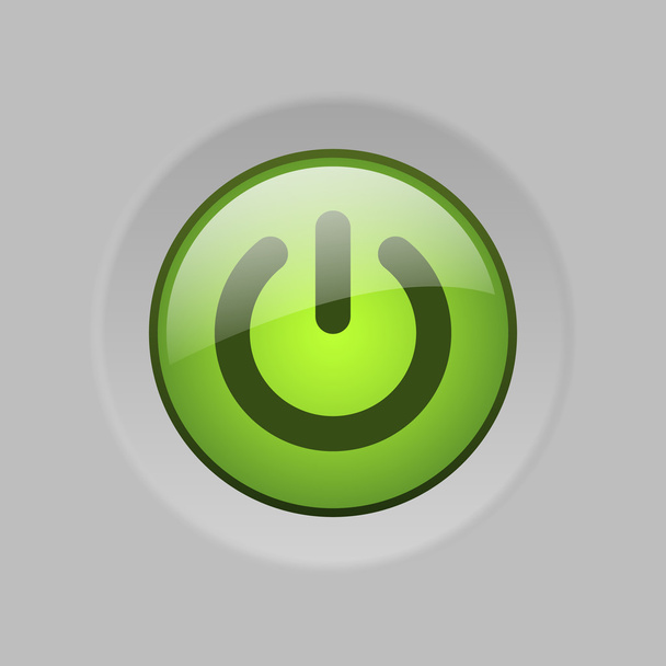 vector green button - Vector, Image