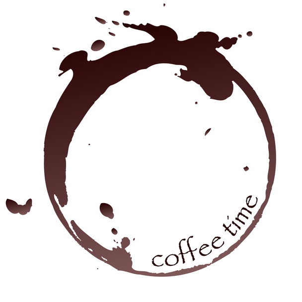 vector koffie vlek - Vector, afbeelding