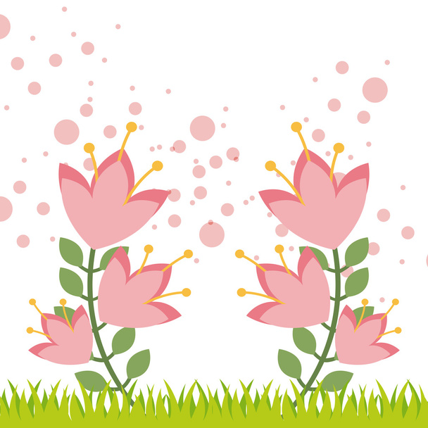 Cartão floral
  - Vetor, Imagem