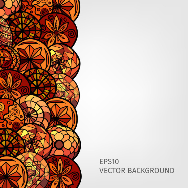 hand drawn ethnic background - Vector, Imagen