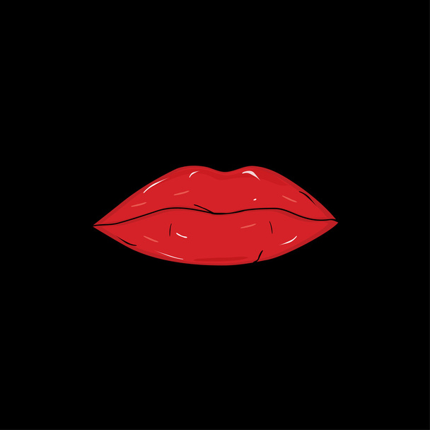 Icône lèvres rouges
 - Vecteur, image