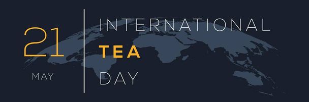 International Tea Day, held on 21 May. - ベクター画像