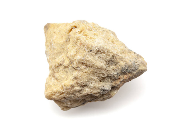 Detailní záběr Suchá organická alkalická sůl nebo Sajji Khar (Seidlitzia stocksii), izolované na bílém pozadí. Horní pohled - Fotografie, Obrázek