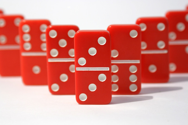 rode Domino - Foto, afbeelding