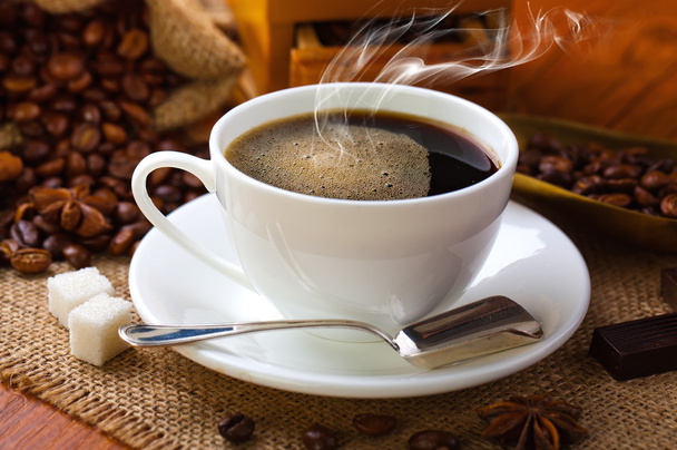 Černá káva - Fotografie, Obrázek