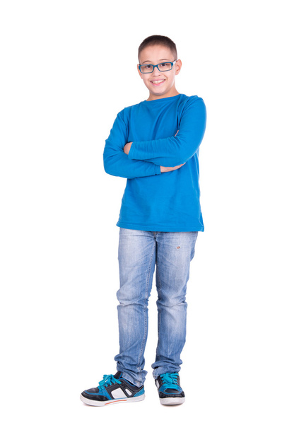 mladý chlapec s brýlemi - Fotografie, Obrázek