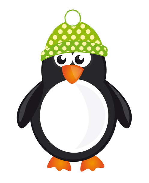 Pinguïn tekenfilm - Vector, afbeelding