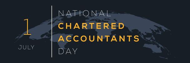 National Chartered Accountants Day, held on 1 July. - Vector, Image