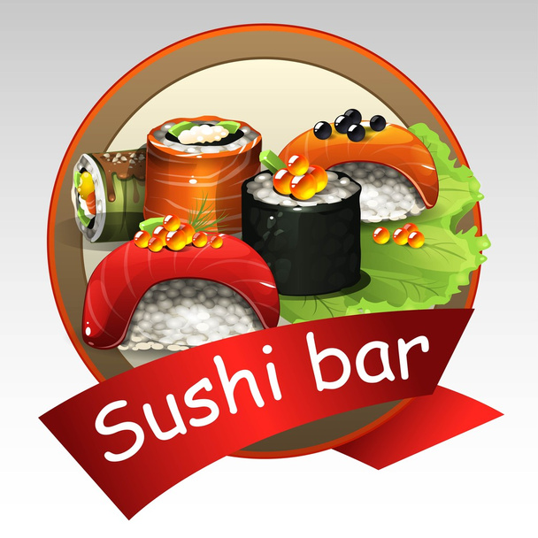 суши-бар - Вектор,изображение
