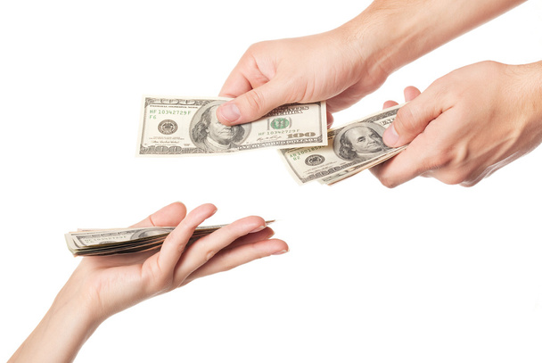 Hands giving money - Fotografie, Obrázek