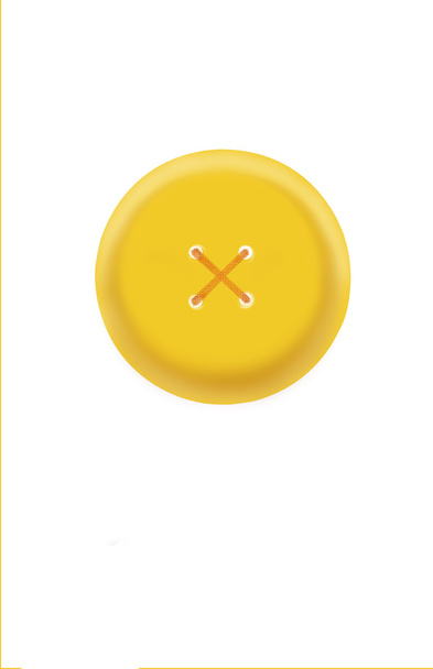 duży żółty przycisk - Wektor, obraz