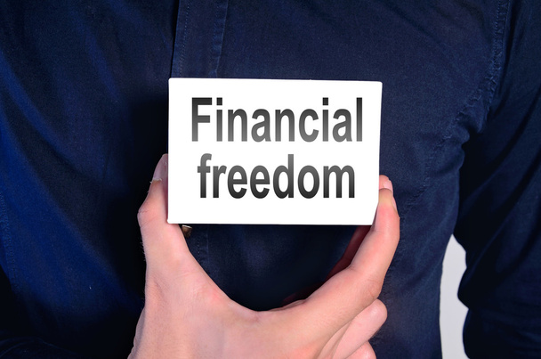 pénzügyi szabadság ember - Fotó, kép