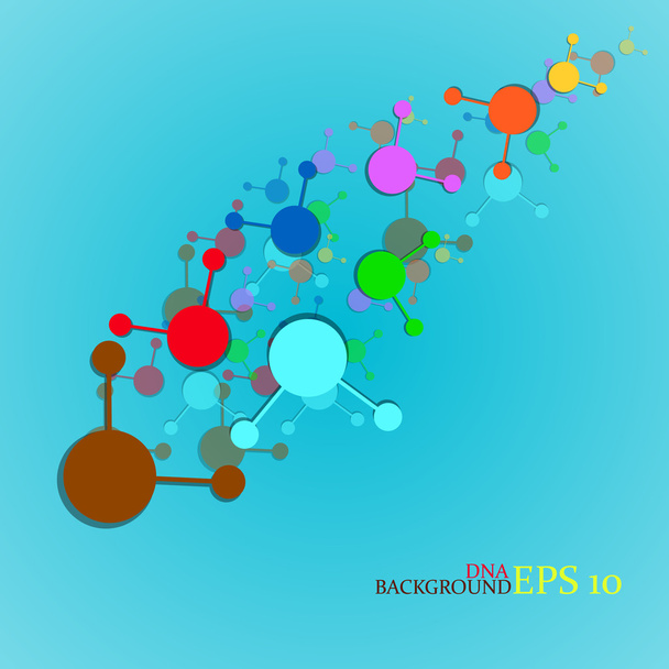 Molecule DNA. Abstract background. Vector illustration. Eps10 - ベクター画像